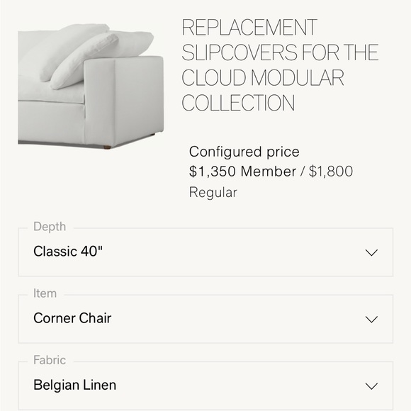Restoration Hardware Other Rh Modular Cloud Couch Corner Piece
